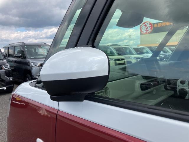 ムーヴキャンバス ストライプスＸ　届け出済み未使用車　両側電動スライドドア　クリアランスソナー　衝突被害軽減システム　オートライト　スマートキー　アイドリングストップ　電動格納ミラー　ベンチシート　ＣＶＴ　盗難防止システム　ＡＢＳ（41枚目）