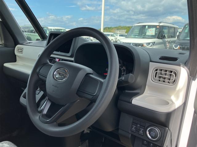 ムーヴキャンバス ストライプスＸ　届け出済み未使用車　両側電動スライドドア　クリアランスソナー　衝突被害軽減システム　オートライト　スマートキー　アイドリングストップ　電動格納ミラー　ベンチシート　ＣＶＴ　盗難防止システム　ＡＢＳ（47枚目）