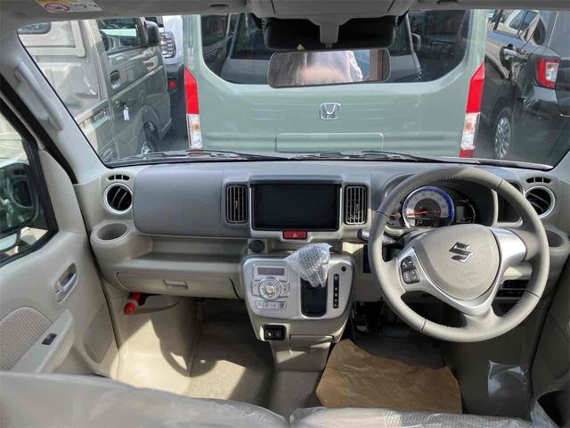 エブリイワゴン PZターボスペシャル 届け出済み未使用車 両側電動スライドドア クリアランスソナー レーンアシスト 衝突被害軽減システム オートライト LEDヘッドランプ スマートキー アイドリングストップ 電動格納ミラー シートヒーター(6枚目)