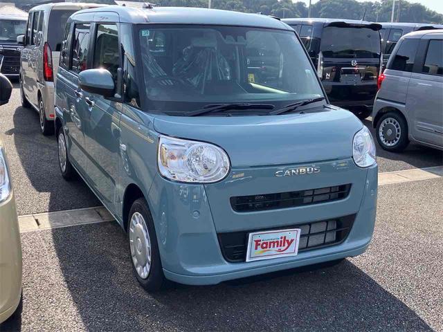 ムーヴキャンバス セオリーＸ　届け出済み未使用車　両側電動スライドドア　クリアランスソナー　衝突被害軽減システム　オートライト　スマートキー　アイドリングストップ　電動格納ミラー　ベンチシート　ＣＶＴ　盗難防止システム　ＡＢＳ（26枚目）