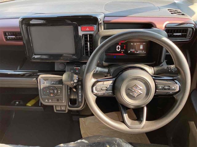 スペーシアカスタム ハイブリッドGS 届け出済み未使用車 両側スライド・片側電動 クリアランスソナー オートクルーズコントロール レーンアシスト 衝突被害軽減システム オートライト LEDヘッドランプ スマートキー アイドリングストップ(7枚目)