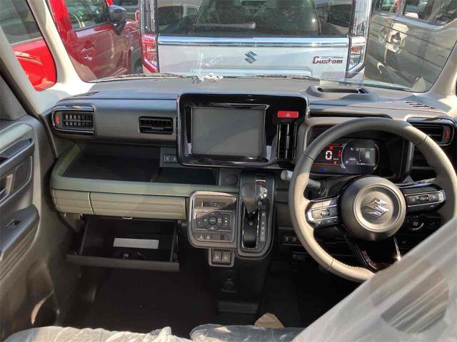 スペーシアギア ハイブリッドXZ 届け出済み未使用車 両側電動スライドドア クリアランスソナー オートクルーズコントロール レーンアシスト 衝突被害軽減システム オートライト LEDヘッドランプ ヘッドライトウォッシャー スマートキー(6枚目)