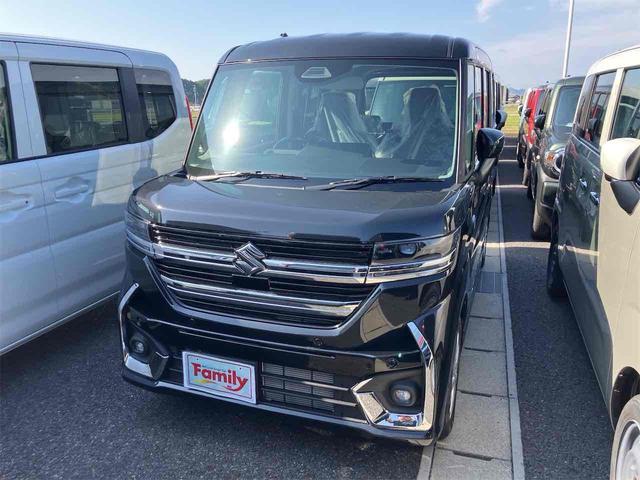 スペーシアカスタム ハイブリッドGS 届け出済み未使用車 両側スライド・片側電動 クリアランスソナー オートクルーズコントロール レーンアシスト 衝突被害軽減システム オートライト LEDヘッドランプ スマートキー アイドリングストップ(16枚目)