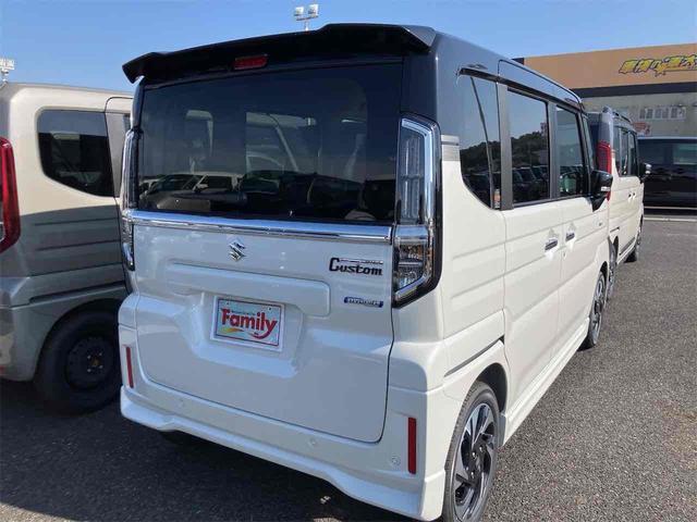 スペーシアカスタム ハイブリッドXSターボ 届け出済み未使用車 両側電動スライドドア クリアランスソナー オートクルーズコントロール レーンアシスト 衝突被害軽減システム オートライト LEDヘッドランプ スマートキー アイドリングストップ(19枚目)