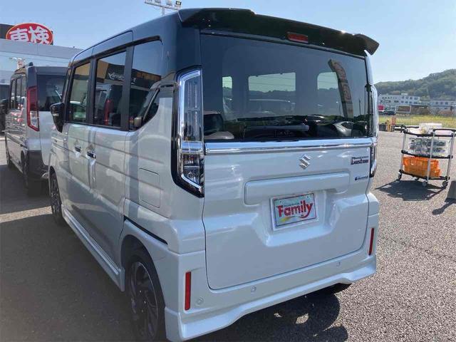 スペーシアカスタム ハイブリッドXSターボ 届け出済み未使用車 両側電動スライドドア クリアランスソナー オートクルーズコントロール レーンアシスト 衝突被害軽減システム オートライト LEDヘッドランプ スマートキー アイドリングストップ(21枚目)