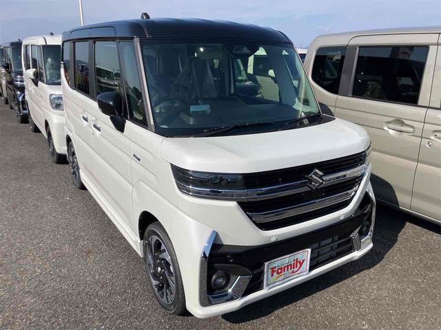 スペーシアカスタム ハイブリッドXSターボ 届け出済み未使用車 両側電動スライドドア クリアランスソナー オートクルーズコントロール レーンアシスト 衝突被害軽減システム オートライト LEDヘッドランプ スマートキー アイドリングストップ(25枚目)