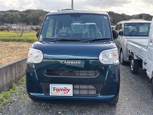 ムーヴキャンバス セオリーX 届け出済み未使用車 両側電動スライドドア クリアランスソナー 衝突被害軽減システム オートライト スマートキー アイドリングストップ 電動格納ミラー CVT 盗難防止システム ABS ESC(17枚目)