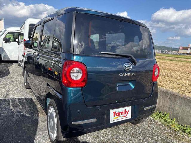 ムーヴキャンバス セオリーX 届け出済み未使用車 両側電動スライドドア クリアランスソナー 衝突被害軽減システム オートライト スマートキー アイドリングストップ 電動格納ミラー CVT 盗難防止システム ABS ESC(21枚目)