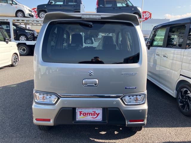 ワゴンＲスティングレー ハイブリッドＴ　届け出済み未使用車　クリアランスソナー　オートクルーズコントロール　レーンアシスト　衝突被害軽減システム　オートライト　ＬＥＤヘッドランプ　スマートキー　アイドリングストップ　電動格納ミラー（21枚目）