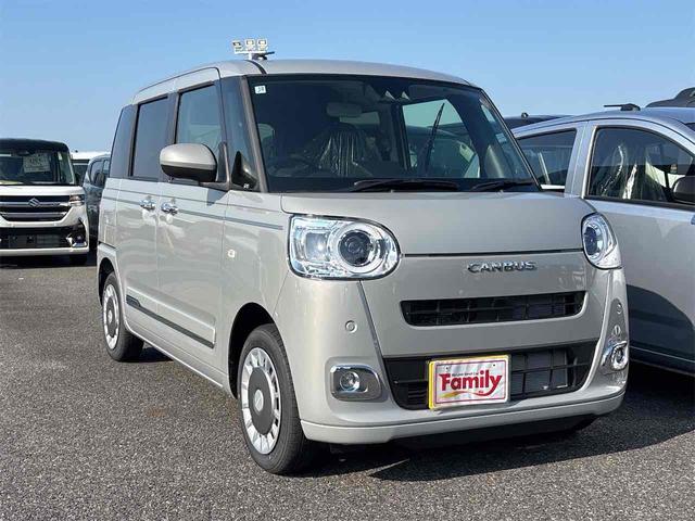 ムーヴキャンバス セオリーＧ　届け出済み未使用車　バックカメラ　両側電動スライドドア　クリアランスソナー　レーンアシスト　衝突被害軽減システム　オートライト　ＬＥＤヘッドランプ　スマートキー　アイドリングストップ　電動格納ミラー（18枚目）