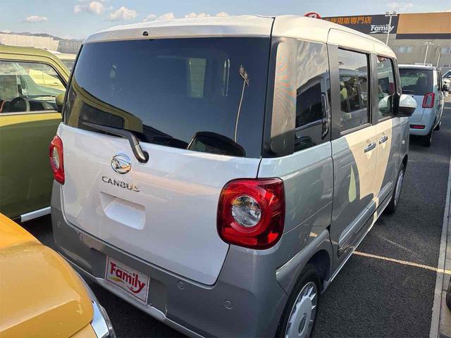 ムーヴキャンバス ストライプスＧ　届け出済み未使用車　バックカメラ　両側電動スライドドア　クリアランスソナー　レーンアシスト　衝突被害軽減システム　オートライト　ＬＥＤヘッドランプ　スマートキー　アイドリングストップ　電動格納ミラー（19枚目）