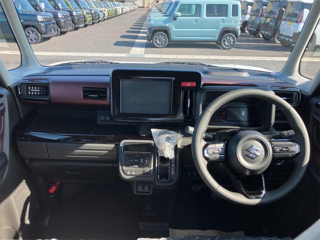 スペーシアカスタム ハイブリッドXS 届け出済み未使用車 両側電動スライドドア クリアランスソナー オートクルーズコントロール レーンアシスト 衝突被害軽減システム オートライト LEDヘッドランプ スマートキー アイドリングストップ(6枚目)