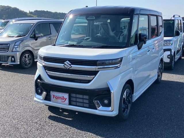 スペーシアカスタム ハイブリッドXS 届け出済み未使用車 両側電動スライドドア クリアランスソナー オートクルーズコントロール レーンアシスト 衝突被害軽減システム オートライト LEDヘッドランプ スマートキー アイドリングストップ(16枚目)