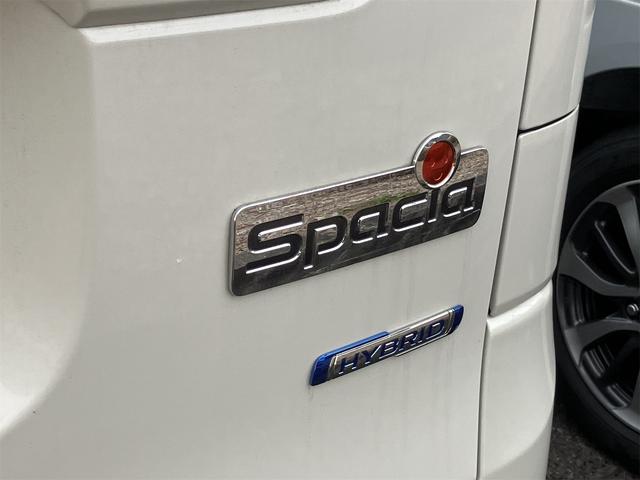 スペーシア ハイブリッドＸ　ドライブレコーダー　両側電動スライドドア　ナビ　ＴＶ　クリアランスソナー　レーンアシスト　衝突被害軽減システム　オートライト　スマートキー　アイドリングストップ　電動格納ミラー　シートヒーター（37枚目）