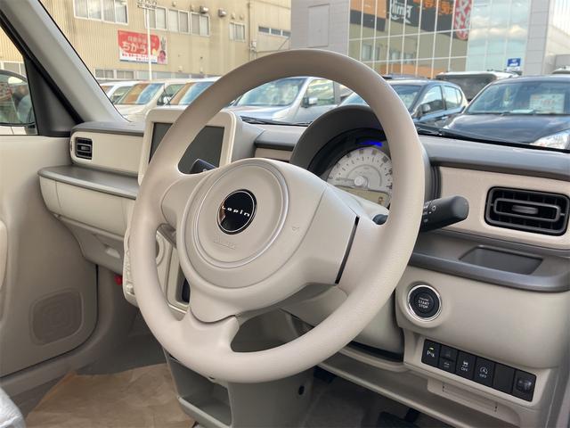 アルトラパン ハイブリッドG 届け出済み未使用車 クリアランスソナー レーンアシスト 衝突被害軽減システム オートライト スマートキー アイドリングストップ 電動格納ミラー シートヒーター ベンチシート CVT 盗難防止システム(42枚目)