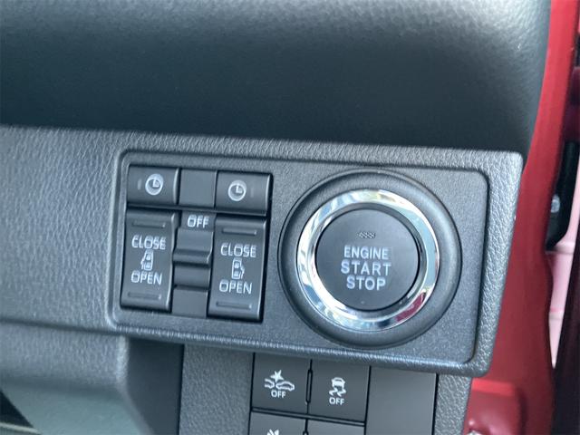 ムーヴキャンバス セオリーＧ　届け出済み未使用車　バックカメラ　両側電動スライドドア　クリアランスソナー　衝突被害軽減システム　オートライト　スマートキー　アイドリングストップ　電動格納ミラー　シートヒーター　ベンチシート　ＣＶＴ（11枚目）