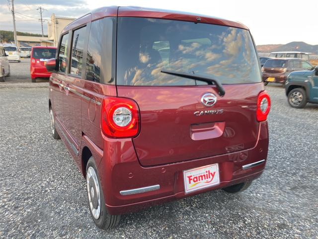 ムーヴキャンバス セオリーＧ　届け出済み未使用車　バックカメラ　両側電動スライドドア　クリアランスソナー　衝突被害軽減システム　オートライト　スマートキー　アイドリングストップ　電動格納ミラー　シートヒーター　ベンチシート　ＣＶＴ（21枚目）