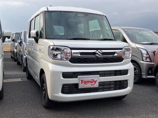 スペーシア ハイブリッドＧ　届け出済み未使用車　両側電動スライドドア　クリアランスソナー　衝突被害軽減システム　オートライト　ＬＥＤヘッドランプ　スマートキー　アイドリングストップ　電動格納ミラー　シートヒーター　ベンチシート（18枚目）