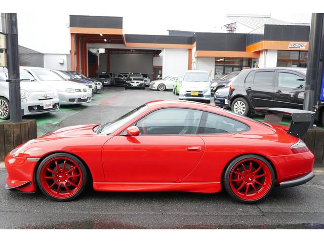 911カレラ4 GT3仕様 ADVAN19AW 車高調 ワンオフマフラー グループMエアクリ Fカナードリップ キセノン レザー 社外パドルシフトステアリング 室内カーボンパネル フルセグナビTV ETC車載器(3枚目)