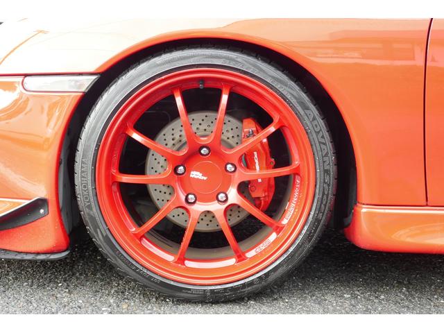 911カレラ4 GT3仕様 ADVAN19AW 車高調 ワンオフマフラー グループMエアクリ Fカナードリップ キセノン レザー 社外パドルシフトステアリング 室内カーボンパネル フルセグナビTV ETC車載器(10枚目)