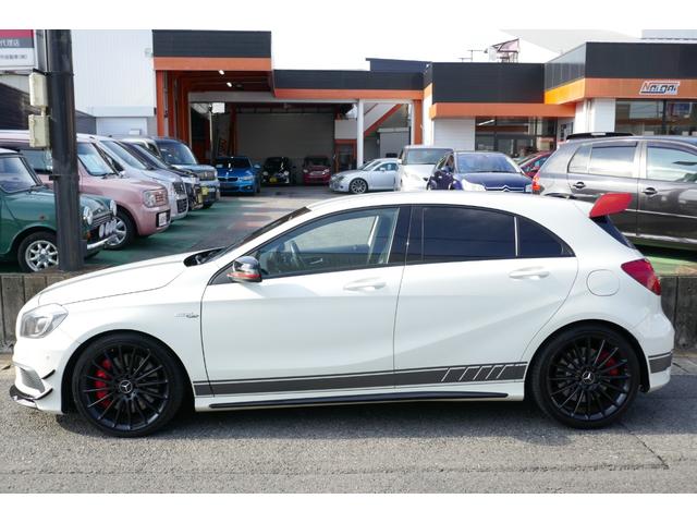 Ａクラス Ａ４５　ＡＭＧ　４マチック　エディション　１　禁煙車・走行中ＴＶ視聴可・ドラレコ・レーダー・内外装フルノーマル車・前後ソナー・プライバシーガラス・純正フロアマット・６００台限定車・専用ＡＭＧスタイリングＰＫＧ・ＢＳＭ・シートヒーター（3枚目）