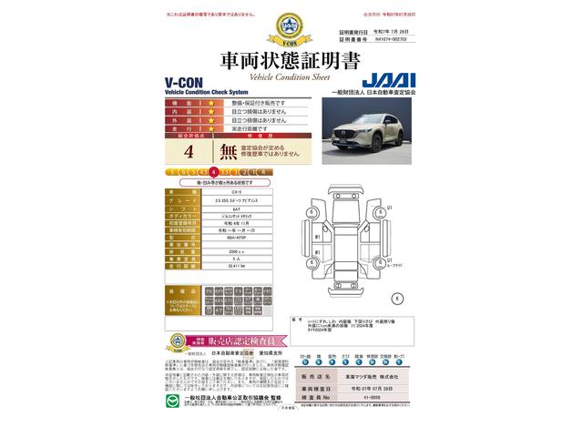 車両状態評価書
