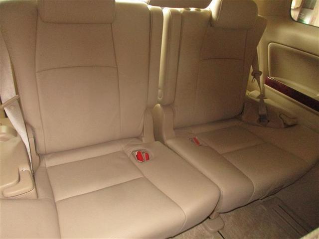 アルファード 350G Lパッケージ フルフラット クルーズC 3列シート サンルーフ 電動シート 横滑り防止装置 エアバッグ DVD再生機能 ナビTV ETC HDDナビ フルセグTV 盗難防止装置 リアオートエアコン 本革 Sキー(10枚目)