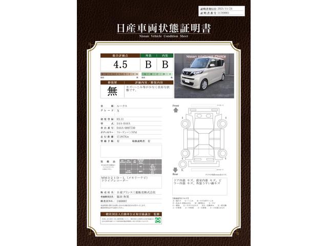 車両状態評価書