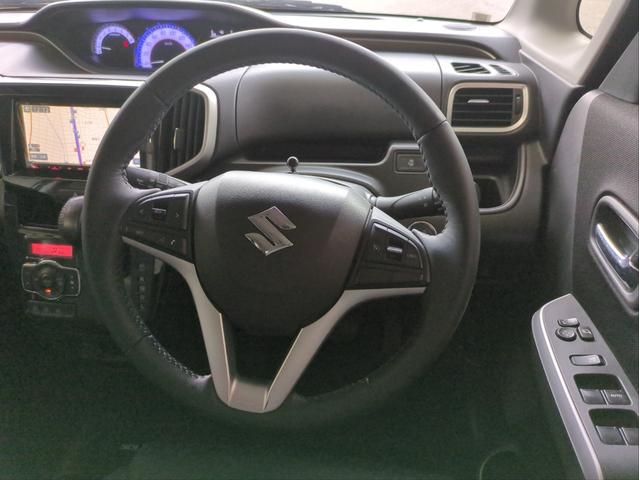 ソリオバンディット ハイブリッドMV DカメラブレーキS 電動スライド 衝突軽減ブレーキ 純正ナビ 車線逸脱警報 バックカメラ シートヒーター オートクルコン LEDライト オートライト 純正アルミ BTオーディオ USB接続 ETC(13枚目)