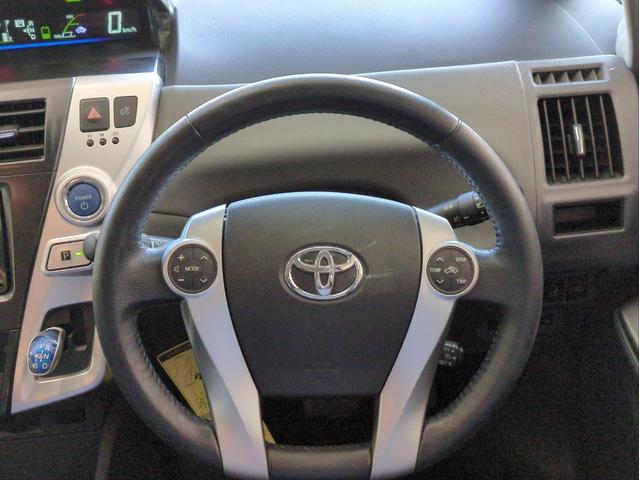 プリウスアルファ Gツーリングセレクション 純正ナビ バックカメラ オートクルコン ワンオーナー車 LEDライト オートライト Fフォグランプ BTオーディオ CD・DVD再生 ドラレコ ETC 純正アルミ アイドリングストップ(13枚目)