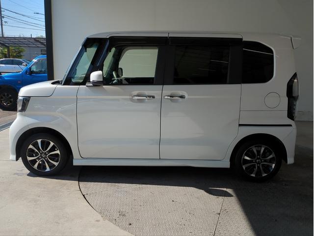N-BOXカスタム G・Lホンダセンシング 衝突軽減装置 両側電動スライド 社外ナビ 追従クルコン レーンアシスト バックカメラ シートヒーター LEDライト BTオーディオ USB接続 純正アルミ ドラレコ ETC アイドリングストップ(46枚目)