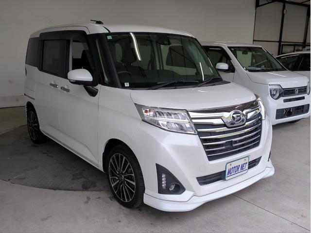 トール カスタムG ターボ SAII 衝突軽減装置 両側電動スライド 社外ナビ 全周囲カメラ 車線逸脱警報 ICターボ オートクルコン ETC LEDライト オートライト BTオーディオ USB接続 社外アルミ Iストップ Pスタート(20枚目)