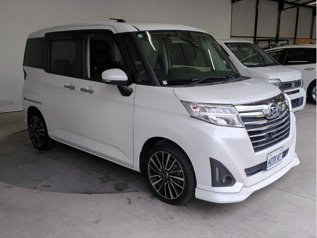 トール カスタムG ターボ SAII 衝突軽減装置 両側電動スライド 社外ナビ 全周囲カメラ 車線逸脱警報 ICターボ オートクルコン ETC LEDライト オートライト BTオーディオ USB接続 社外アルミ Iストップ Pスタート(43枚目)