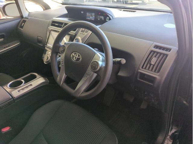 プリウスアルファ S SDナビ オートライト BT接続 ETC 純正アルミ ステアリモコン フルセグTV CD/DVD再生 フロアマット Pスタート スマートキー Aストップ Fフォグランプ(23枚目)