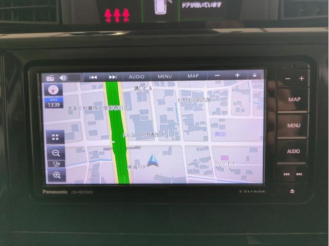 ルーミー カスタムG 両側電動スライド 衝突軽減ブレーキ バックカメラ 障害物センサー メモリーナビ 追従クルコン ドラレコ ETC 純正アルミ LEDライト オートライト オートHB BTオーディオ USB接続(14枚目)