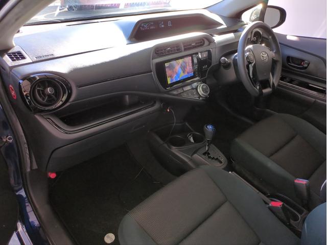 アクア Sスタイルブラック 社外ナビ 衝突軽減装置 車線逸脱警報 バックカメラ ドラレコ ETC BTオーディオ CD・DVD再生 社外アルミ アイドリングストップ オートライト プッシュスタート(8枚目)