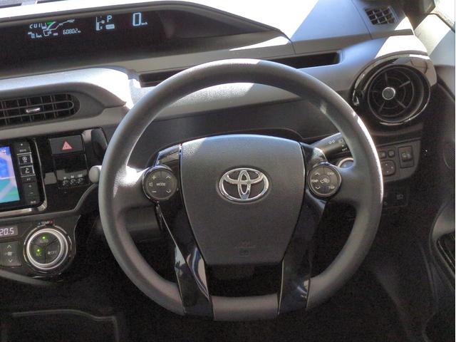 アクア Sスタイルブラック 社外ナビ 衝突軽減装置 車線逸脱警報 バックカメラ ドラレコ ETC BTオーディオ CD・DVD再生 社外アルミ アイドリングストップ オートライト プッシュスタート(13枚目)