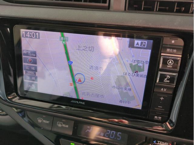 アクア Sスタイルブラック 社外ナビ 衝突軽減装置 車線逸脱警報 バックカメラ ドラレコ ETC BTオーディオ CD・DVD再生 社外アルミ アイドリングストップ オートライト プッシュスタート(14枚目)