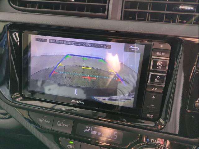 アクア Sスタイルブラック 社外ナビ 衝突軽減装置 車線逸脱警報 バックカメラ ドラレコ ETC BTオーディオ CD・DVD再生 社外アルミ アイドリングストップ オートライト プッシュスタート(16枚目)