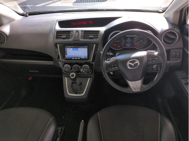 プレマシー 20S-スカイアクティブ Lパッケージ 両側電動スライドドア バックカメラ メモリーナビ HIDライト オートライト オートクルコン ETC パドルシフト 純正アルミ BT接続 フルセグTV CD/DVD再生 ハーフレザー ステアリモコン(12枚目)