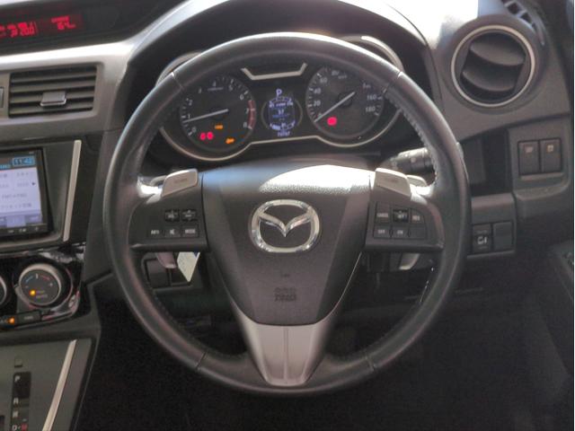 プレマシー 20S-スカイアクティブ Lパッケージ 両側電動スライドドア バックカメラ メモリーナビ HIDライト オートライト オートクルコン ETC パドルシフト 純正アルミ BT接続 フルセグTV CD/DVD再生 ハーフレザー ステアリモコン(13枚目)