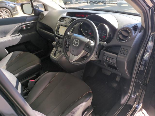 プレマシー 20S-スカイアクティブ Lパッケージ 両側電動スライドドア バックカメラ メモリーナビ HIDライト オートライト オートクルコン ETC パドルシフト 純正アルミ BT接続 フルセグTV CD/DVD再生 ハーフレザー ステアリモコン(24枚目)