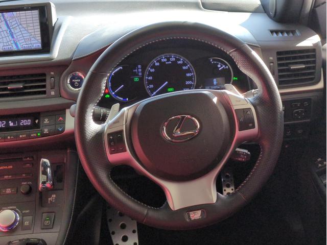 ＣＴ ＣＴ２００ｈ　Ｆスポーツ　バックカメラ　障害物センサー　ＨＤＤナビ　サンルーフ　　オートクルコン　ＬＥＤライト　オートライト　ＥＴＣ　ドラレコ　シートヒーター　純正アルミ　ＢＴ接続　パドルシフト　フルセグＴＶ　ステアリモコン（13枚目）