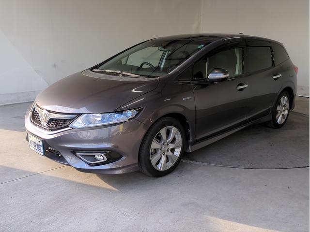 ジェイド ハイブリッドＸ　衝突軽減装置　追従クルコン　ＤＩＳＰオーディオ　レーンアシスト　車線逸脱警報　ハーフレザーシート　ＢＴオーディオ　ＵＳＢ接続　ドラレコ　ＬＥＤライト　オートライト　純正アルミ　３列シート　６人乗り（35枚目）