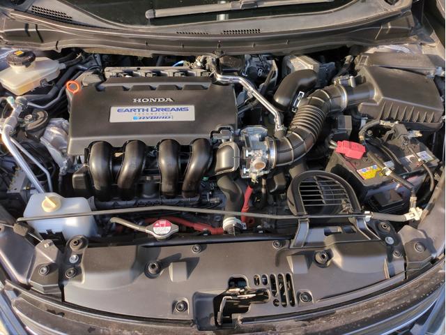 ジェイド ハイブリッドＸ　衝突軽減装置　追従クルコン　ＤＩＳＰオーディオ　レーンアシスト　車線逸脱警報　ハーフレザーシート　ＢＴオーディオ　ＵＳＢ接続　ドラレコ　ＬＥＤライト　オートライト　純正アルミ　３列シート　６人乗り（49枚目）