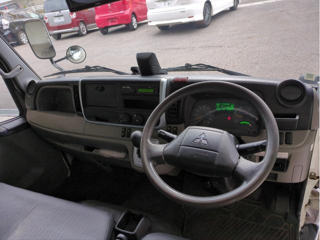 キャンター ロング全低床DX ドライブレコーダー ETC キーレス HID 電格ミラー バックカメラ 車線逸脱警報 木床 両3段工具棚 3方開 リアダブルタイヤ BTオーディオ ディーゼル車 AT 最積3000kg(12枚目)