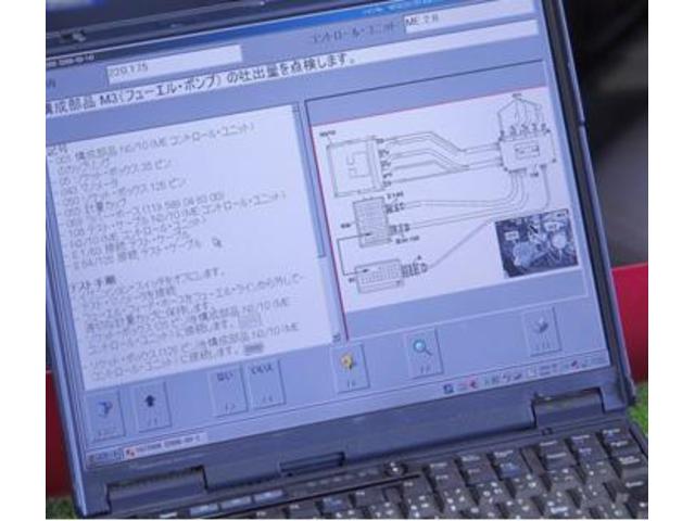 【最新設備の自社工場】メルセデス・ベンツ純正テスターＤＡＳなど、各メーカー専用の最新設備も備えております。