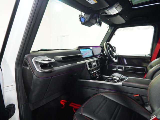 Gクラス G400d THORマフラースピーカー AMG20インチブラックAW ホログラフィックFフィルム ドアミラー&背面カバーグロスブラックペイント シートH レーダーセーフティ ドラレコ SR アダプティブダンピング(14枚目)