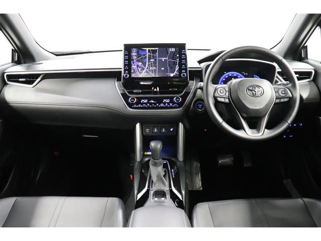 カローラクロス ハイブリッド　Ｚ　Ａクルコン　ＰＣＳ　ＡＣ１００　Ｐシート　４ＷＤ車　横滑り防止装置　キーフリー　ＡＢＳ　ＬＥＤライト　ＥＴＣ車載器　地デジＴＶ　ナビ＆ＴＶ　半革シート　盗難防止装置　記録簿　アルミホイール　Ｂカメラ（4枚目）