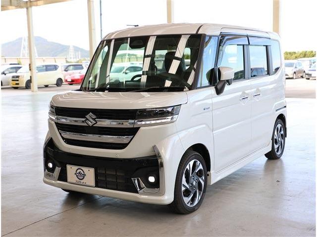 スペーシアカスタム ハイブリッドXSターボ ナビ フルセグTV バックカメラ 障害物センサー ETC スマートキー セキュリティ プライバシーガラス アルミホイール エアロパーツ アイドリングストップ 衝突被害軽減ブレーキ シートヒーター(24枚目)